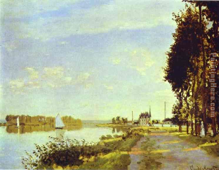 The Riverside Path at Argenteuil painting - Claude Monet The Riverside Path at Argenteuil art painting